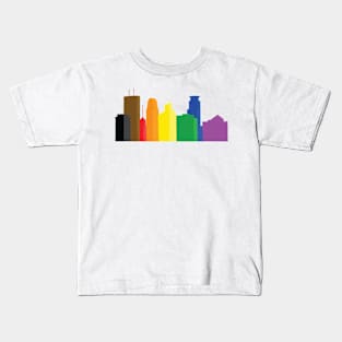 Minneapolis Pride Skyline Kids T-Shirt